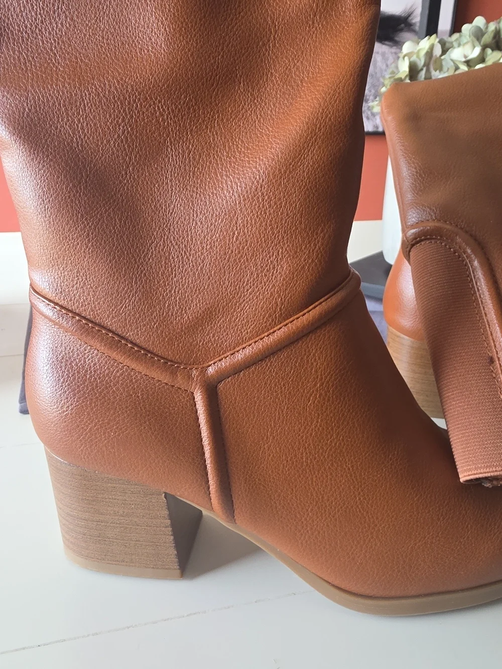BareTraps Size 9 Tall Cognac Over-the-Knee Boots